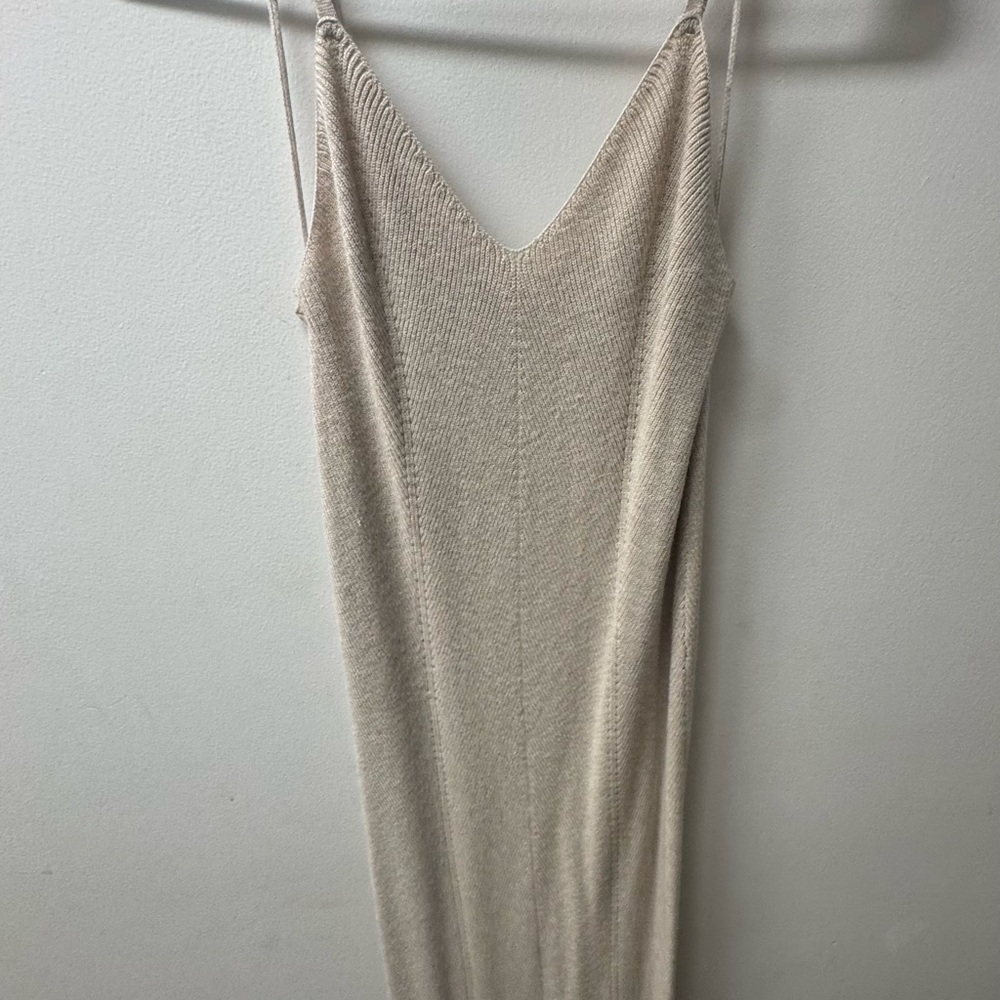 Elegant Cream Midi Dress